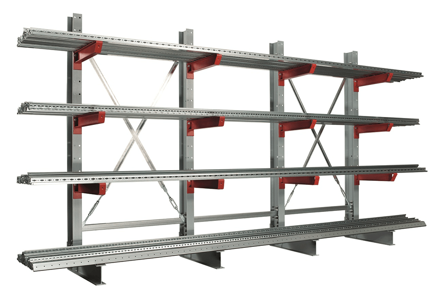 Darstellung Kragarmregale für schwere Belastungen