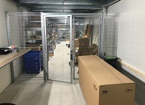 Zweigeschossiges Ersatzteillager von Aczent Lagertechnik Zweigeschossiges Ersatzteillager von Aczent Lagertechnik