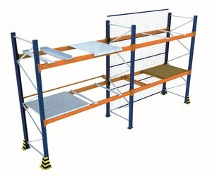Zubehör für ein Palettenregal von Aczent Lagertechnik in der Planungsansicht Zubehör für ein Palettenregal von Aczent Lagertechnik in der Planungsansicht