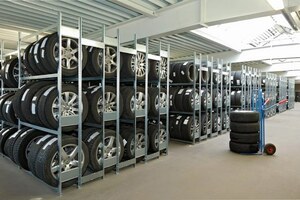 Reifenlagerregale von Aczent Lagertechnik