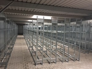 Reifenlagerhalle in Systembauweise von Aczent Lagertechnik