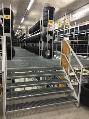 Mehrgeschoss Raederlager von Aczent Lagertechnik