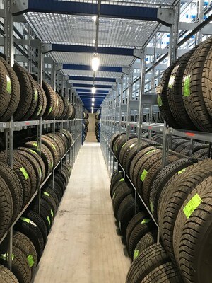 Optimale Reifeneinlagerung fuer Audi Zentrum Duisburg mit Aczent Lagertechnik