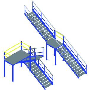 Treppe Lagerbühne Darstellung einer Treppe für Lagerbühnen