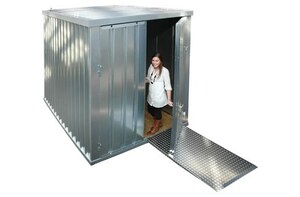 Materialcontainer von Aczent Lagertechnik