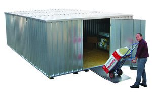 Container-Kombination von Aczent Lagertechnik