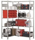Fachbodenregal als Eckregal von Aczent Lagertechnik