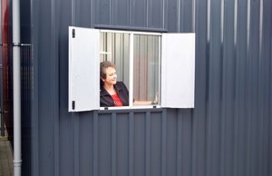 Schiebefenster für Schnellbaucontainer